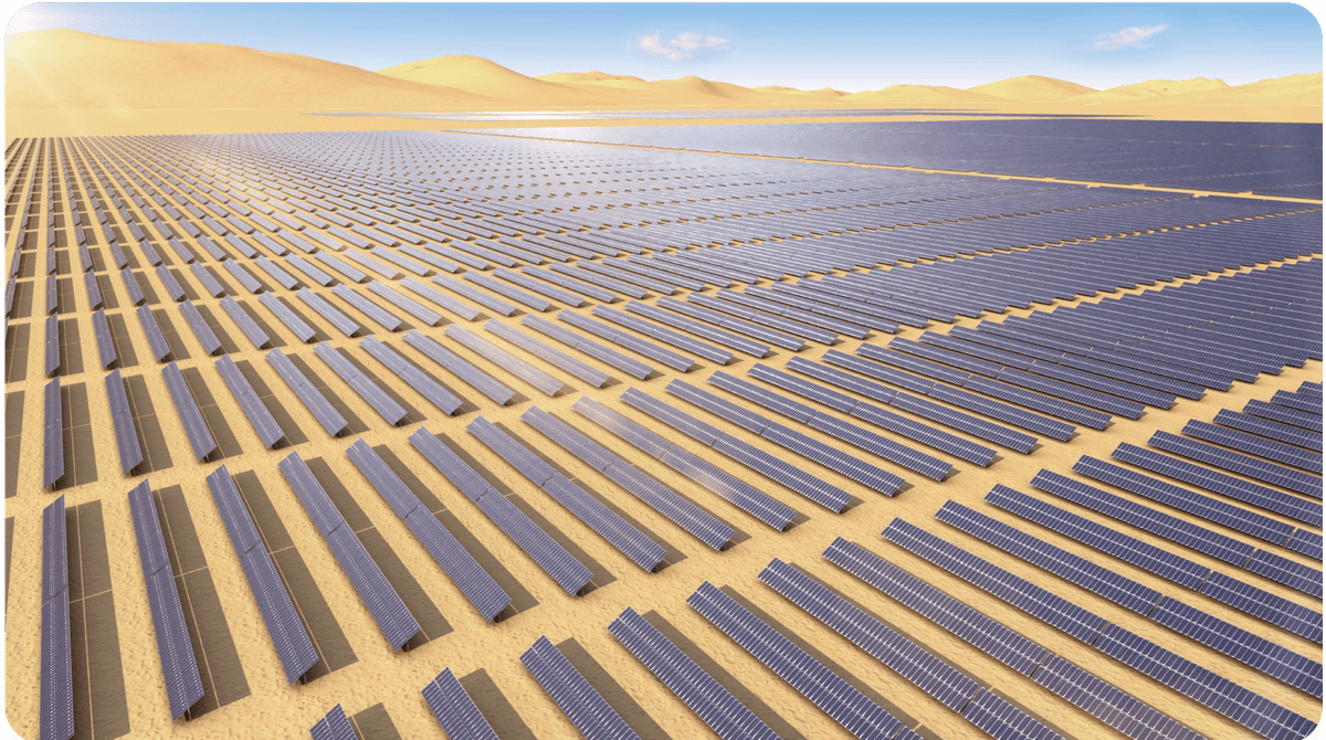 Solar tracking system in desert environment
